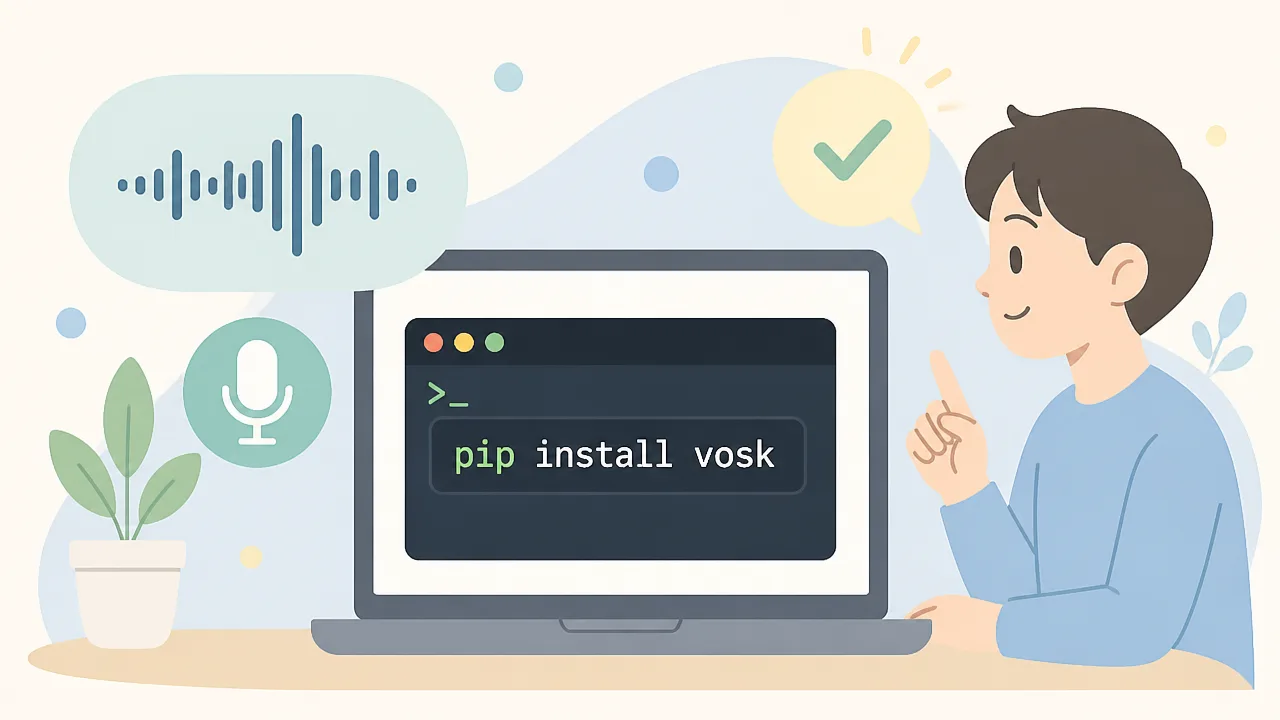 VoskをPythonで使う日本語音声認識の導入方法をやさしく解説